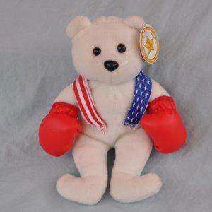 *CLOSE OUT* plush celebrity bears rocky # 14 6-23-98 stuffed animal (w722)